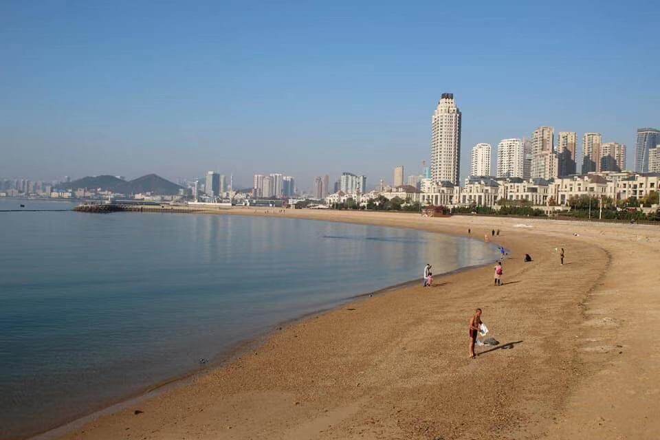 The city beach in Dalian, China