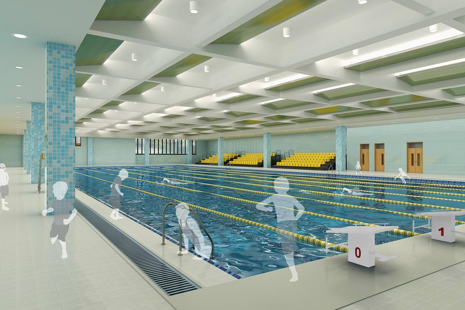 The swimming pool at Shanghai Huaer Collegiate School